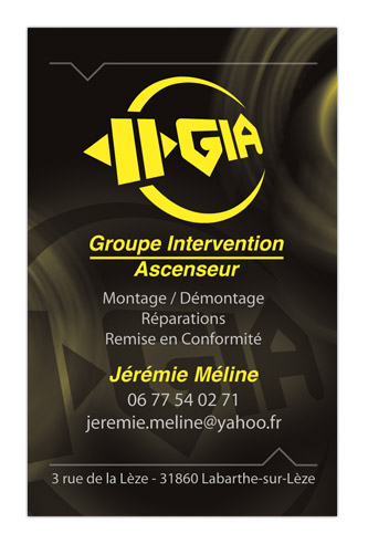 Création logo et mise en page carte de visite