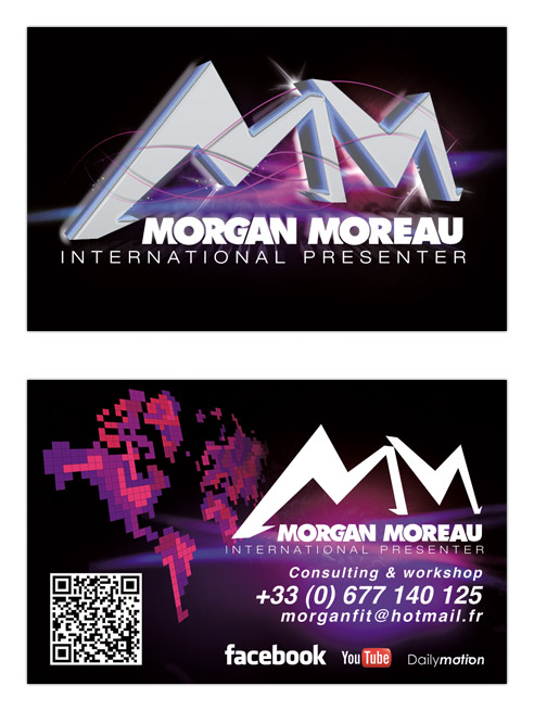 Graphisme pour Morgan Moreau, International Presenter Fitness