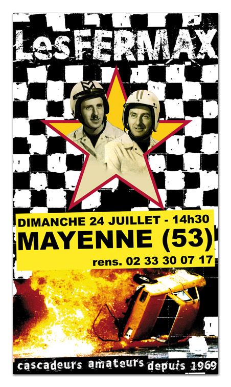 Création affiche spectacle, Fernand et Maxime, les créateurs