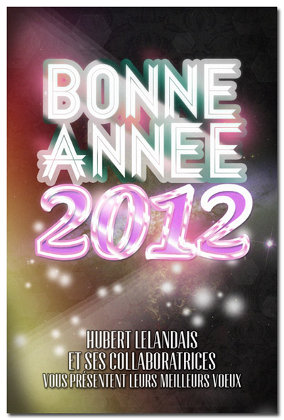 Graphisme carte de bonne année