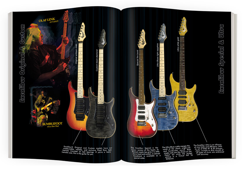 Double-page guitares Vigier Excalibur