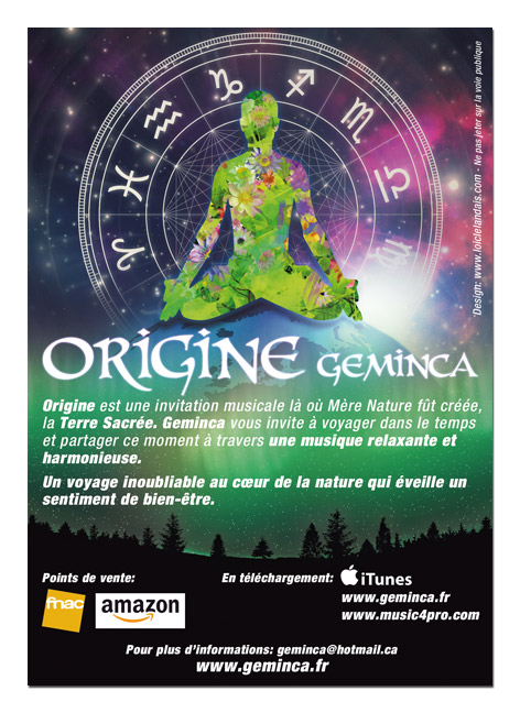 Flyer Geminca, sortie d'album