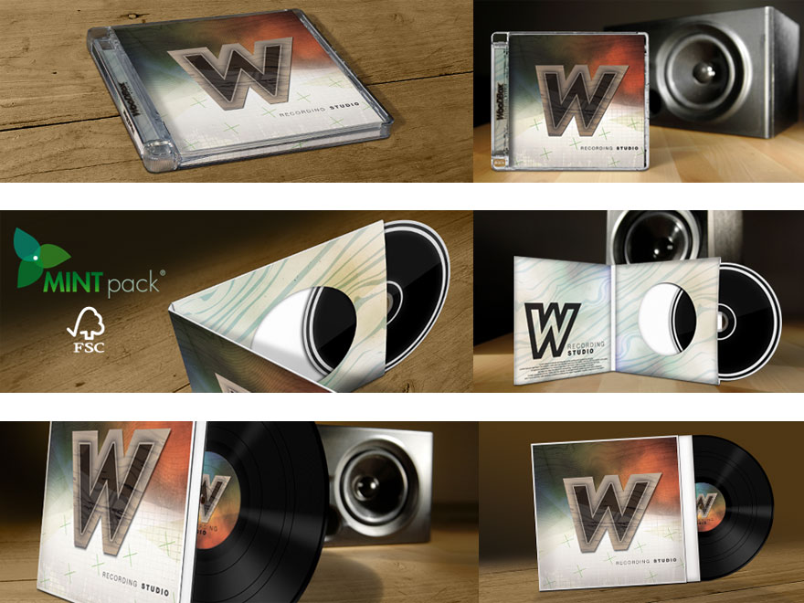 Infographies packagings disque en pressage cd, dvd, vinyle