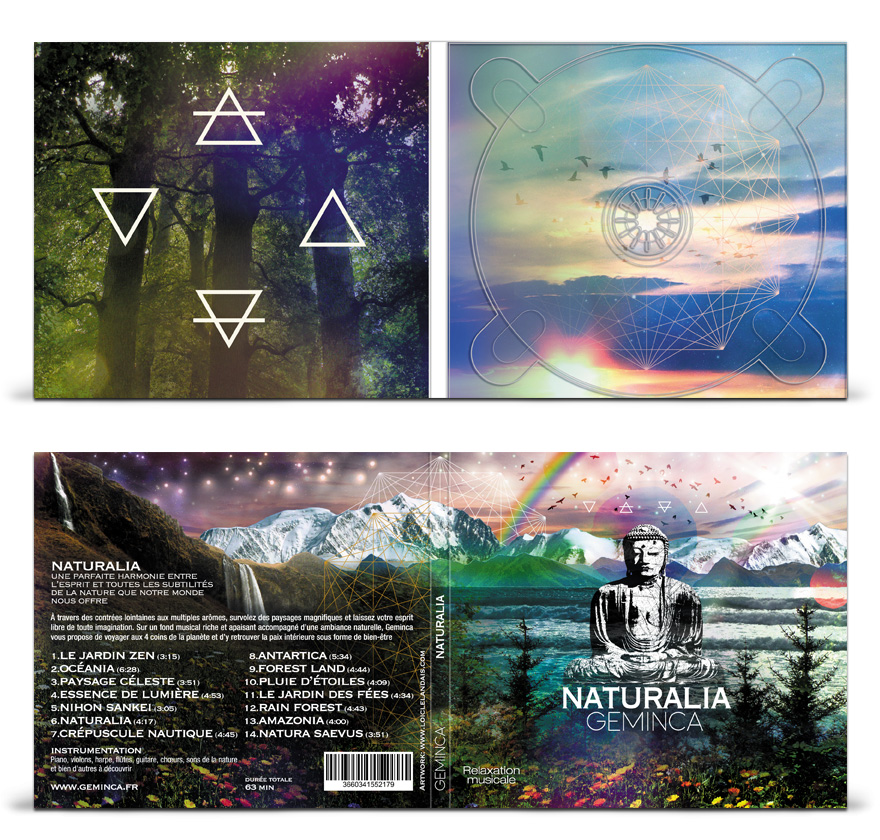 Graphisme album cd digipack 2 volets