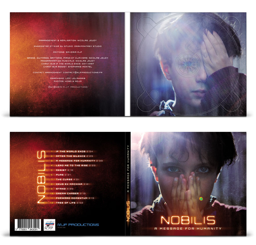 Mise en page du digipack cd
(photos: HOBO & MOJO)