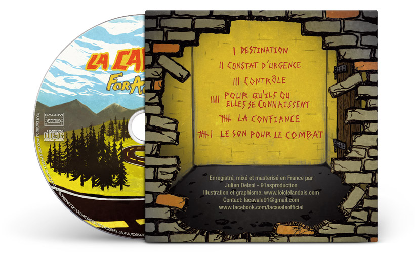 Illustration et graphisme back cover cd