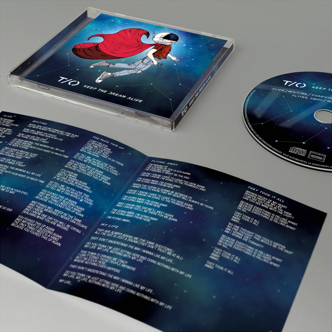 Design jewelbox cd avec lyrics booklet 