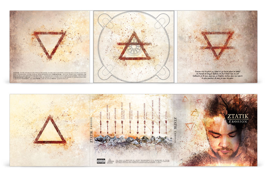 Création graphique du digipack 3 volets