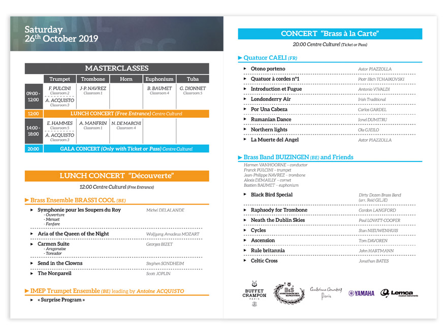 Mise en page programmation festival