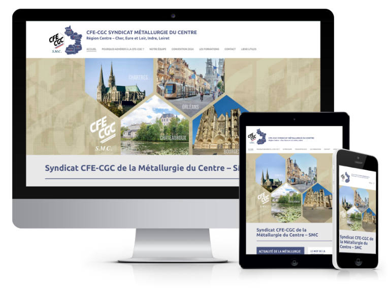 Création site web responsive CFE-CGC SMC Région Centre