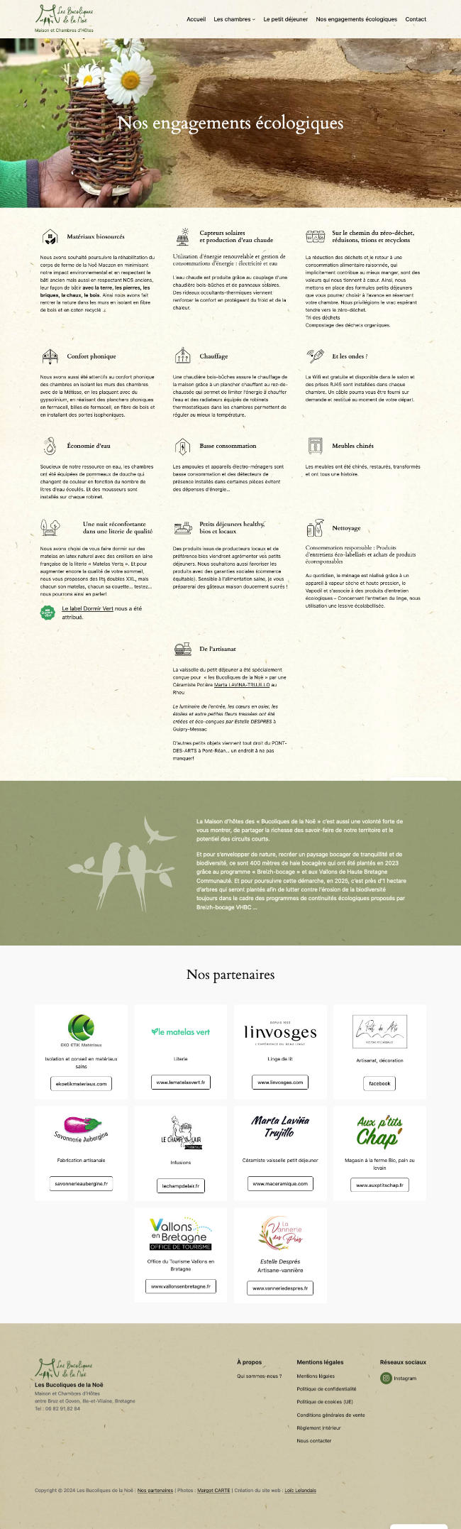 Design d'une page de présentation