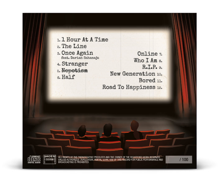 Illustration au dos du digipack
