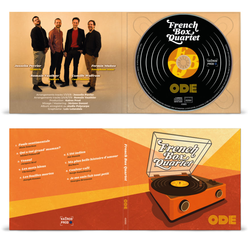 Graphisme complet digipack CD 2 volets